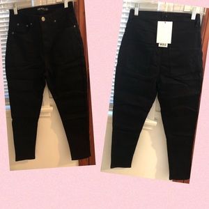 Black high waisted skinny jeans